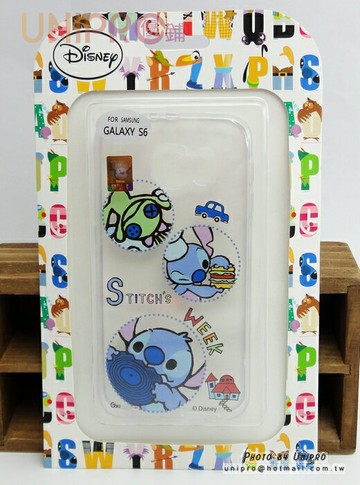 【UNIPRO】三星 S6 G920 迪士尼 史迪奇 透明 軟殼 TPU 手機殼 保護套