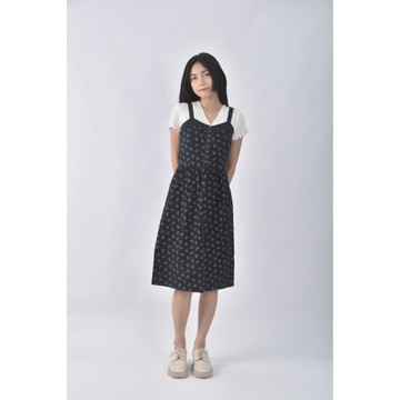 (S) alba fornari滿版藍色洋裝二手衣