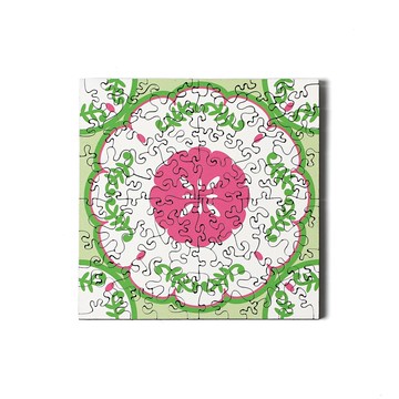 海裡魚75pcs木質拼圖_花磚K Azulejo-K