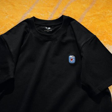 Upch 飲一口便是歡樂 百搭夏天短袖t恤男女生寬松純棉上衣情侶裝