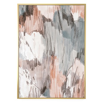 夢境 菠蘿選畫所 珊瑚灰 金色 (APAD4671G) 畫作  42 x 59.4cm