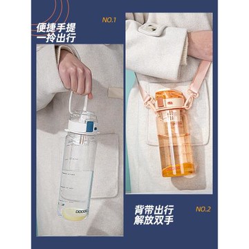 希樂道奇tritan水杯2025新款女塑料杯子兒童學生運動水壺大容量男