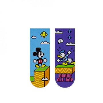 小禮堂 迪士尼 米奇 磁鐵書籤2入組 (像素風)