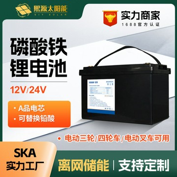 電池 鋰電池12v24v磷酸鐵鋰電池100ah工業家用太陽能儲能備用電源房車鉛改鋰
