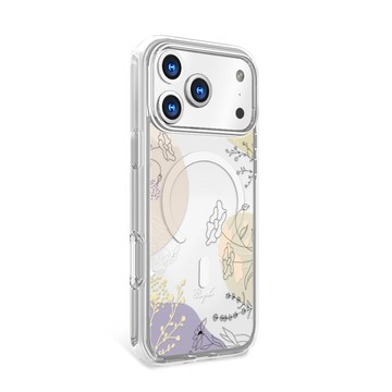 APBS iPhone 18/17/16/15/14/13/12/11系列 輕薄防摔磁吸手機殼-幾何花語