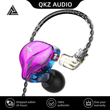 有線耳機 電腦遊戲重低音 QKZ ZXT監聽級耳機 電腦游戲 線控帶麥 運動跑步入耳式吃雞耳機