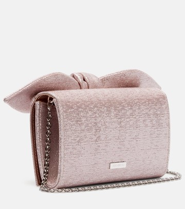 Aquazzura Bow Tie twill clutch