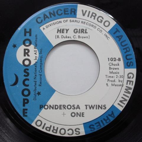 PONDEROSA TWINS ONE-Hey Girl   You Send Me (Orig)