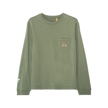 5th STREET｜中性｜黑熊冒險印花長袖T恤｜橄欖綠