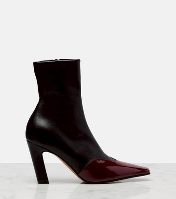 Khaite Nevada 85 leather ankle boots