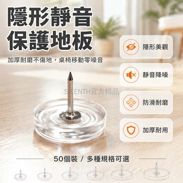 台灣出貨✨ 桌椅專用加厚靜音地腳釘 防噪音橡膠腳墊 透明茶幾腳墊 家具保護貼 防滑耐磨