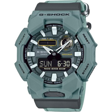 CASIO 卡西歐 G-SHOCK 天然染料 10年電力雙顯手錶 學生錶 GA-010CE-2A