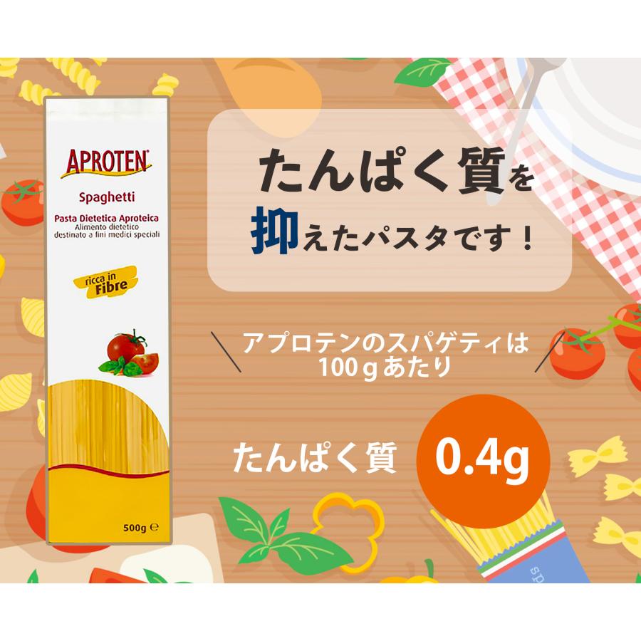 低たんぱく パスタ アプロテン スパゲッティタイプ 5袋 低タンパク麺 減塩