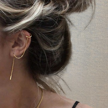 ins冷淡風耳骨夾小眾品牌耳釘年新款潮網紅耳環氣質耳飾爆款