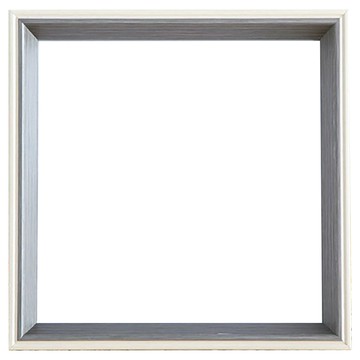 FOSO 木質簡約北歐相框a/灰白色-正方5吋【擺台】 輕鬆打造北歐風居家裝飾  1入