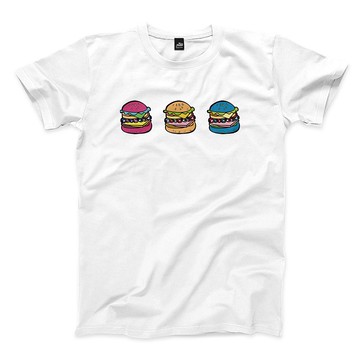 三堡 - 白 - 中性版T恤