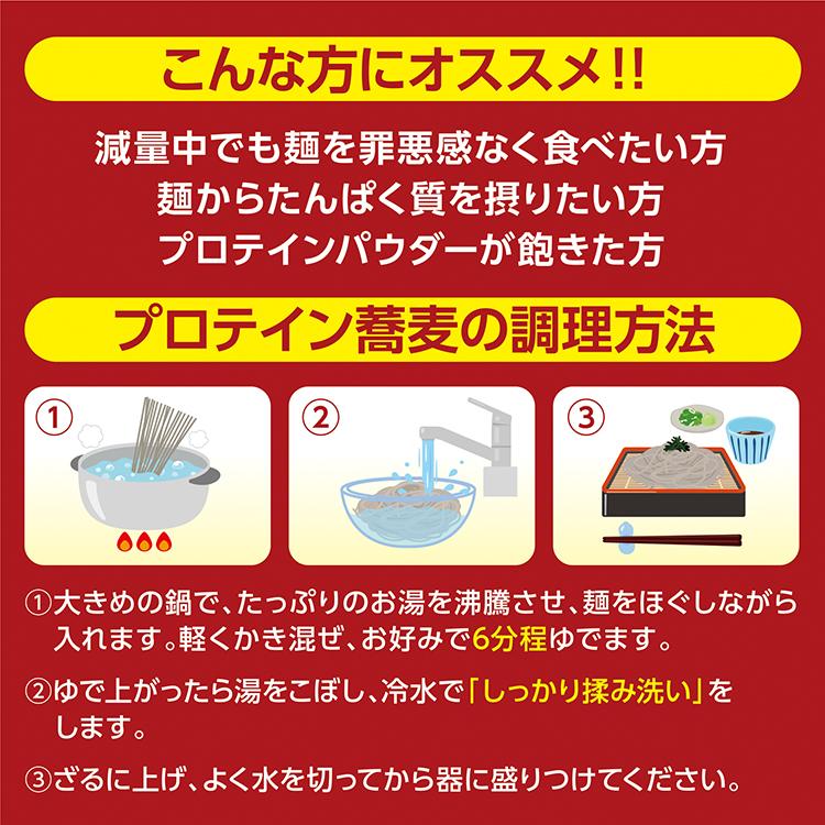  SAVE プロテイン蕎麦 高タンパク麺 5食×20袋（計100食分） (70g×100束)