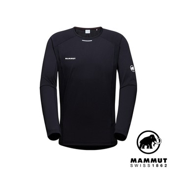 【Mammut 長毛象】Aenergy FL Longsleeve Men 輕量抗菌長袖排汗衣 黑色 男款 #1016-01370