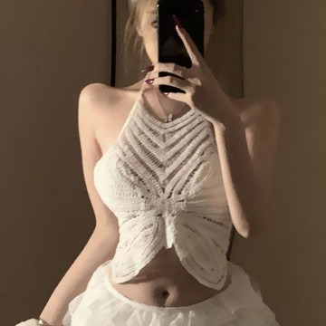 限定販售🎀酒吧DS演出服新款女DJ領舞臺chic性感辣妹白色分體爵士舞時尚套裝LUTB