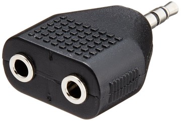 又敗家@日本鐵三角Audio-Technica鍍金立體聲頭單3.5mm-雙3.5mm情侶耳機分線器ATL425CS音源轉接頭 1公轉2母耳機轉接頭 1分2耳機轉接頭 一分二轉接頭 1對2音源分享器【全館299超取免運】【APP下單點數4倍送】