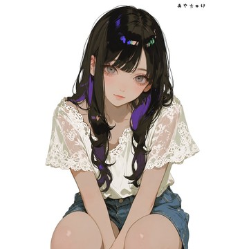 【8 月新作】07-139-0148 人物貼紙 簡約夏日女孩