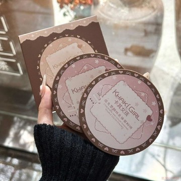 闆娘推薦🌈KHAKIGIRL卡其女孩雙色修容盤大粉餅陰影組合自然鼻影一體盤新手
