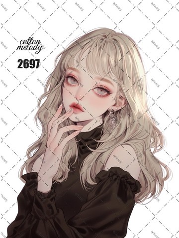 original sticker no.2697 人物貼紙 原創貼紙 原創人物貼紙 裝飾貼紙 cotton melody