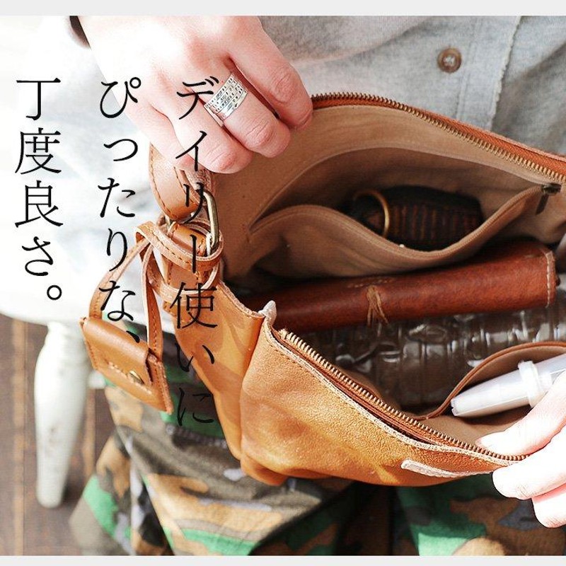 美品本革Toleur 牛革サークルショルダーバッグ レディース CA