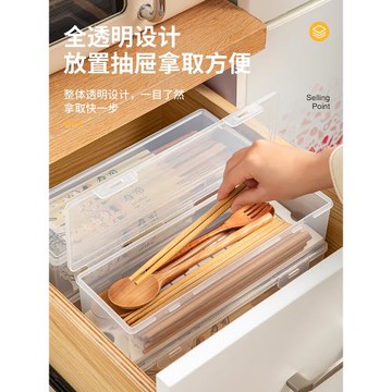 筷子籠帶蓋置物架家用筷子簍筷子筒廚房瀝水放筷勺子裝餐具收納盒