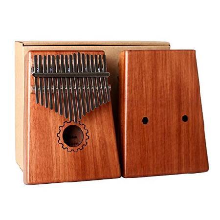 Kalimba Thumb Piano 17 Keys Solid Wood With Thumb Piano Carry Case, Cloth Tuning Kit Hammer, Thumb Piano Music Book, Thumb Piano Accessories, Gift for