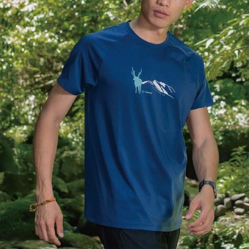 【WOAWOA】UPF50+涼感循環極風衣_短袖(男女款)-台灣水鹿款(登山衣 排汗衣 涼感衣 衣服 冰峰衣 防曬 登峰衣)