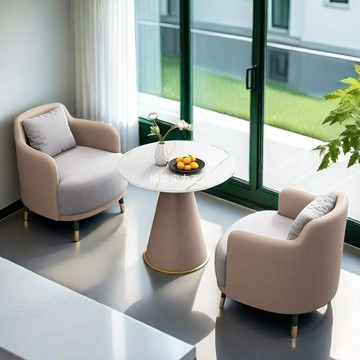 【台灣公司 可打統編】免運 沙發 創意沙發 輕奢洽談桌椅組簡約單人沙發茶幾酒店美容院會客優選 可開發票 全館六折 工廠現貨直銷 新品特價 c9241