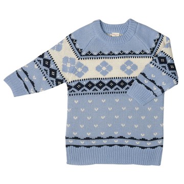 akachan honpo - 針織洋裝-淺藍色