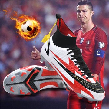 專業兒童足球鞋男童碎釘tf免系帶小學生女孩ag釘人造草地新款訓練