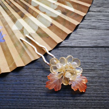 【墨徽閣】小楓糖小髮釵/髮釵