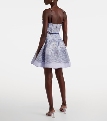 Zimmermann Crush Twist Front bow-detail lace minidress