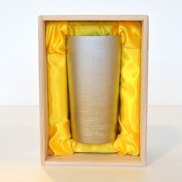 【純鈦輕量保冷杯(L)】日本製 HORIE 超輕量雙層純鈦杯 銀棕幻影款 350cc 桐木禮盒 露營必備 熱賣中!