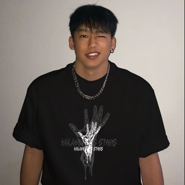 【台灣發貨】男裝重磅純棉印花T 美式復古寬鬆短袖簡約圓領