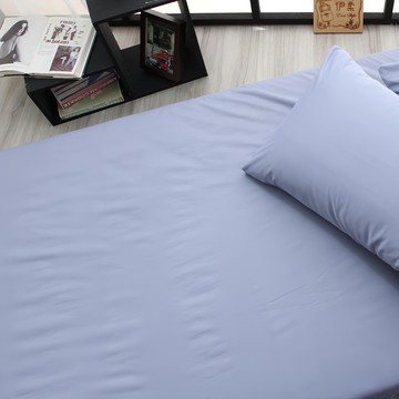 E-ROU 伊柔寢飾 魯道夫銀離子防螨抗菌防水保潔墊  單人  灰藍色