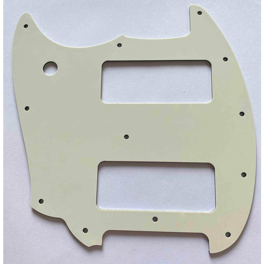 Guitar Parts For Fender OffSet Series Mustang P90 Style Guitar Pickguard (3 Ply Parchment)