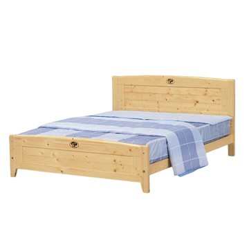 【MUNA 家居】北歐松木5尺雙人床