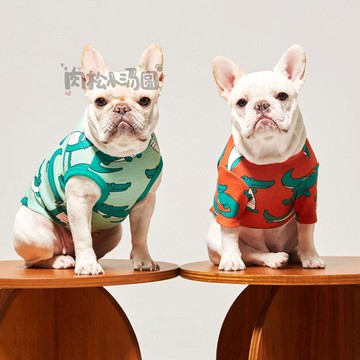 預定#韓國AndBlank夏季新款狗狗T恤背心 小鱷魚 斗牛犬衣服