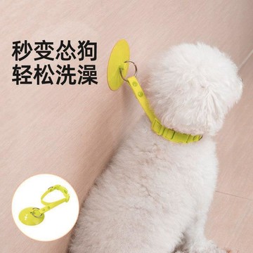 寵物洗澡固定器吸盤可拆卸貓咪狗狗清潔美容防掙脫防抓跑綁帶項圈