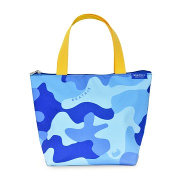 【BEATRIX NEW YORK】美式休閒防潑水午餐袋／迷彩藍