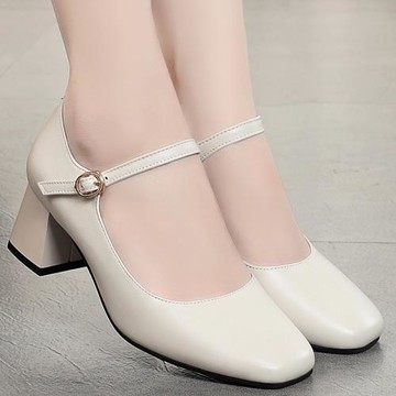 爆款軟底小碼女鞋31 32 33 34碼夏季淺口真皮單鞋軟皮皮鞋高跟鞋