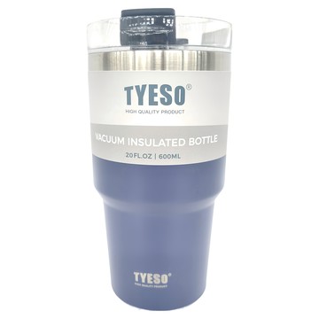 TYESO 泰碩 手提304不銹鋼水杯  海洋藍  600ml  1個