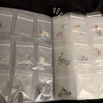 🔥隔日到貨🔥 ins透明首飾收納袋簡約密封袋防氧化銀飾透明項鏈耳釘3寸收納冊子 VPFH