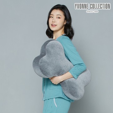 YVONNE 素面中骨頭抱枕-岩石灰
