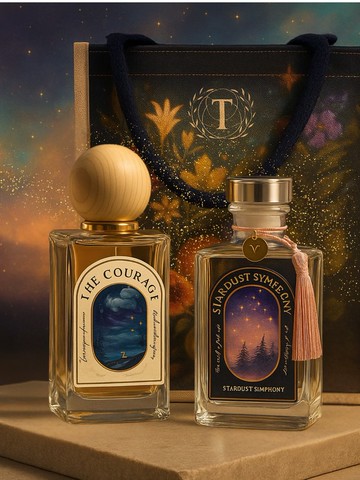 Stardust Symphony 十二星座水晶香水 香氛擴香瓶 聖誕套裝送禮袋