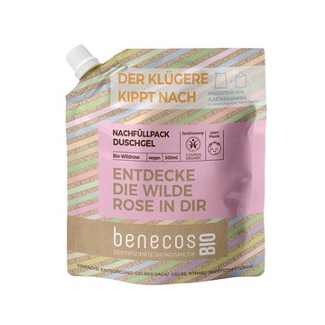 (預購) Benecos 芭娜蔻 野玫瑰沐浴露(補充包) 500ml (BS2211)